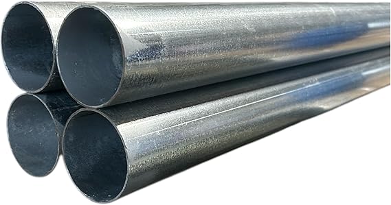 1-3/8" x 6' Galvanized Pipe/Tubing for Chain Link Fence, Gates, Posts - 4 pieces, Alloy Steel