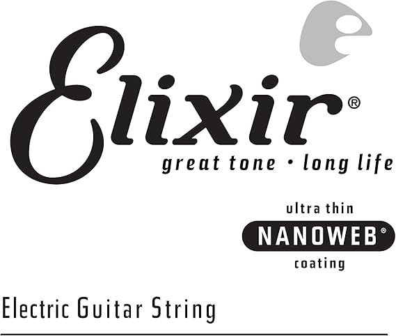 Elixir® Strings Electric Guitar Single String with NANOWEB® Coating (.038)