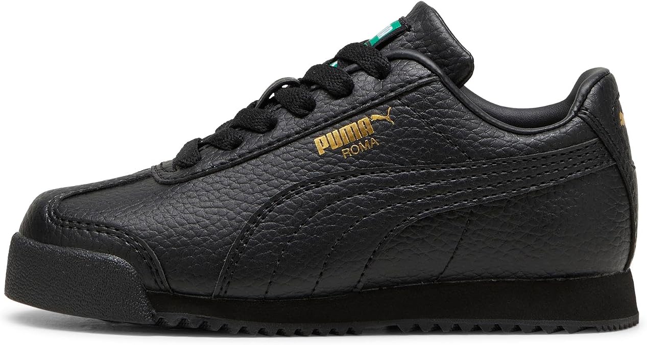 PUMA Kids Boys Roma 24 Standard Lace Up Sneakers Shoes Casual - Black