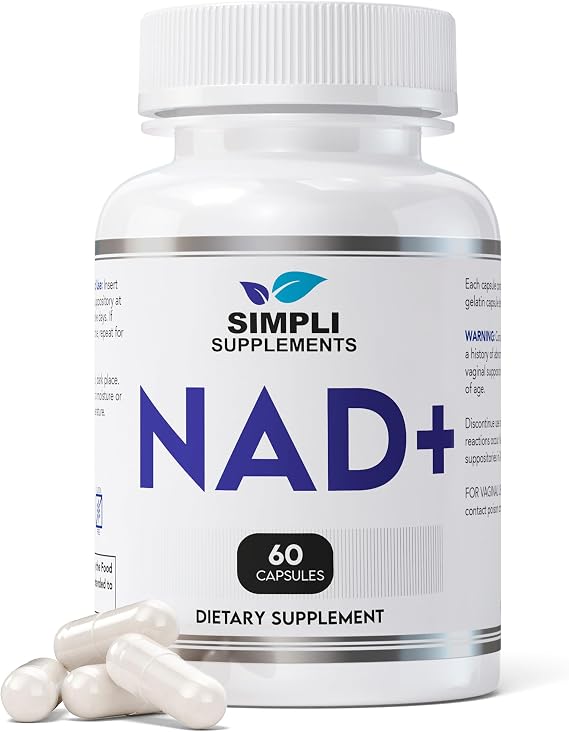 NAD Supplement for Anti-Aging and Cell Regeneration | NAD Booster 500mg Per Serving | NMN Supplement Alternative | Similar to Nicotinamide Riboside | 60 Capsules (30 Day Supply)