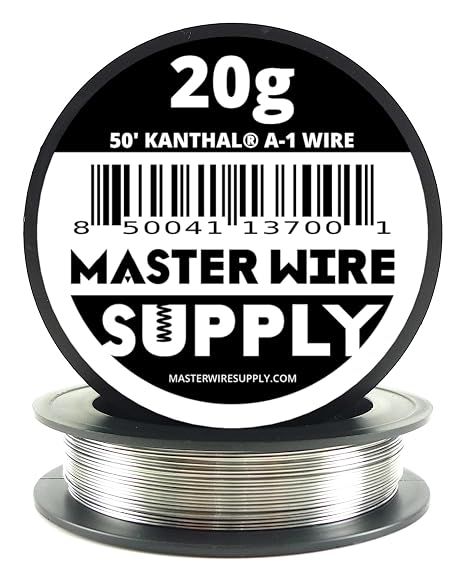Kanthal A-1-50' - 20 Gauge Wire - 50ft - 0.81mm - 0.032in - Master Wire Supply