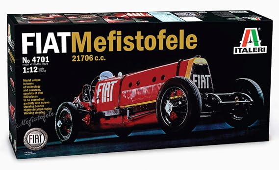 Italeri 510004701 1: 12 Scale Fiat Mefist Ofele 21706 °C.c. 1923 25 Vehicle