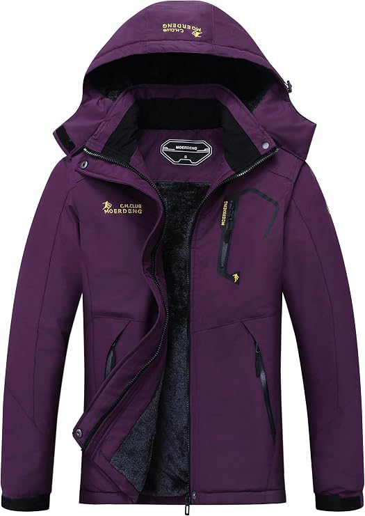 MOERDENG Women's Ski Jacket Warm Winter Coat Snowboarding Jacket