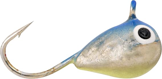 Celsius Tungsten Stunner Jig, Glow Silver/Blue, 1/26 oz