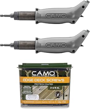 CAMO MARKSMAN Edge, Deck Screw Guide for Fastener Free, No Gap, Deck Surface Installation (Marksman Edge Tool Kit - 500 Sq Ft)
