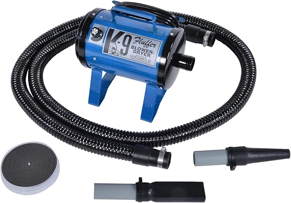 Electric Cleaner Company K9 Fluffer Dog Dryer Powerful, Portable Grooming Blower for Dogs and Pets, Metallic Blue
