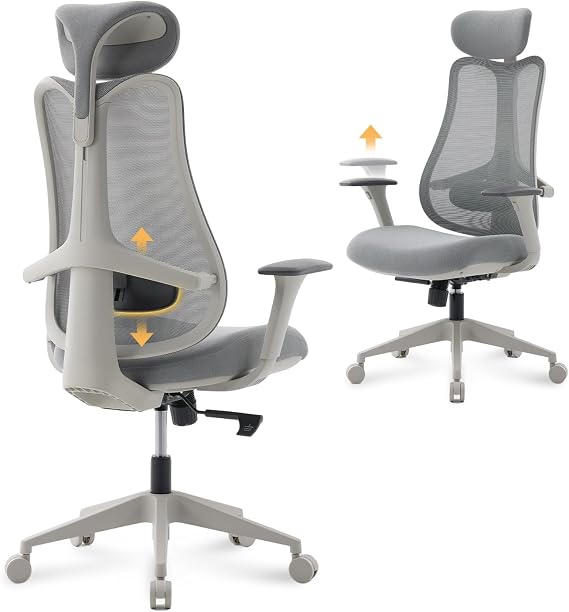 Nouhaus Fluido Ergonomic Office Chair with Adjustable Lumbar Support