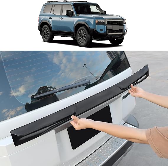 Car Tail Decoration Parts Suitable for 2024 2025 2026 Toyota Land Cruiser 250 1958 Prado Lc250 Aerodynamic Rear Spoiler External Modification 2026 Land Cruiser Accessories (Middle Wing Black)