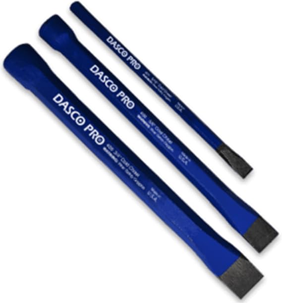 DASCO PRO 3 Piece Cold Chisel Kit, Made in the USA, VN70044 44