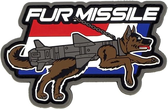 Mil-Spec Monkey Fur Missile PVC Morale Patch (Full Color)