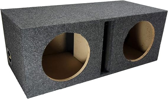 Dual 10 Inch Vented Subwoofer Box Ported Sub Enclosure 5/8" MDF ASC