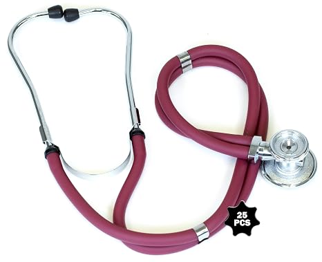 Primacare CSDS-9295-BD Sprague Rappaport Stethoscope, 30 in., Burgundy (Pack of 25)