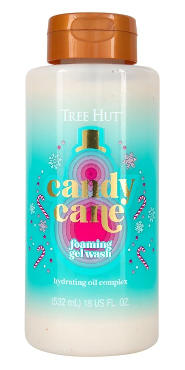 Tree Hut Candy Cane Foaming Body Wash, 18 Fl Oz