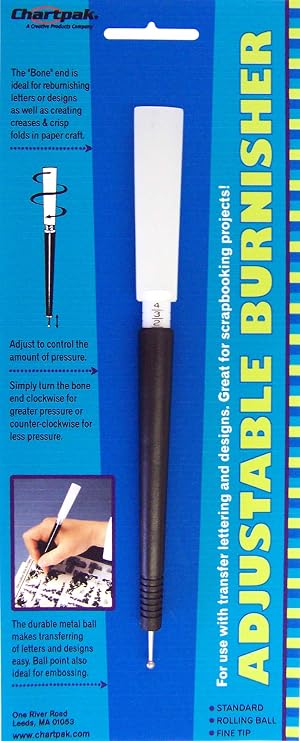 Chartpak Standard-Tip Burnisher, 1 Each, Black