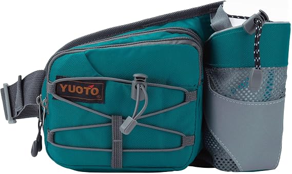 Waist Pack with Water Bottle Holder for Running Walking Hiking Fanny Pack
