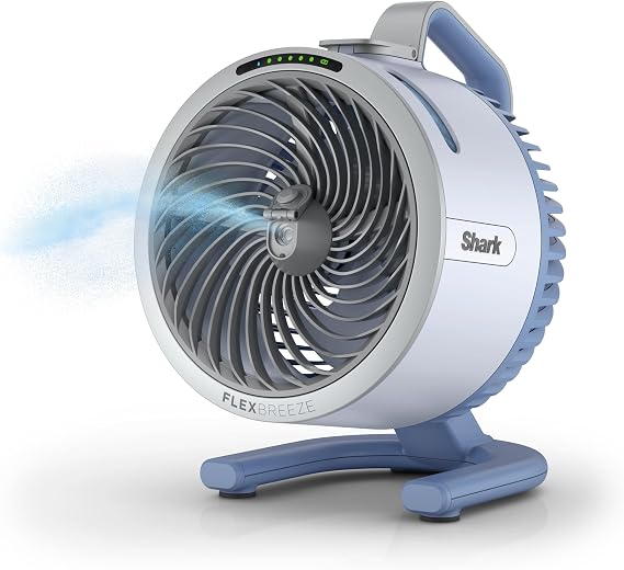 Shark Flexbreeze HydroGo Serinletici Buharlı Fan - Buz Mavisi FA050EUBL