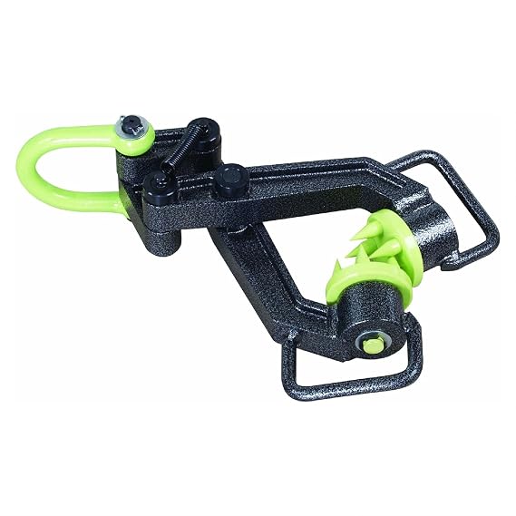 Brush Grubber Xtreme Plus Tree Stump Remover, Heavy-Duty Steel Root Puller, Rotating Jaws, Rugged Handles, ATVs & Lawn Tractors, BG-20, Black/Green