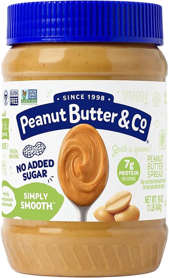 Peanut Butter & Co. Simple Smooth Peanut Butter Spread, 16.9 oz 454 g