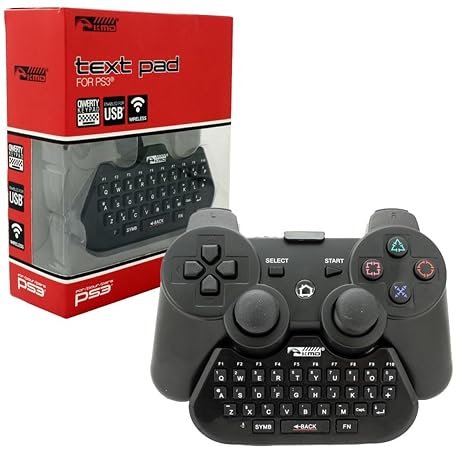 KMD Text Pad Adapter for PS3 - USB Keyboard - Game Controller - Gaming Accessory - Compatible with PlayStation 3