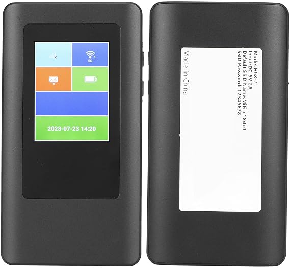 Portable 5G Router for Travel, Dual Band Hotspot Device with SIM Card Slot, Up to 16 Users to Connect, LPDDR4X 2GB EMMC 16GB ROM, Global Frequency Bands, Home