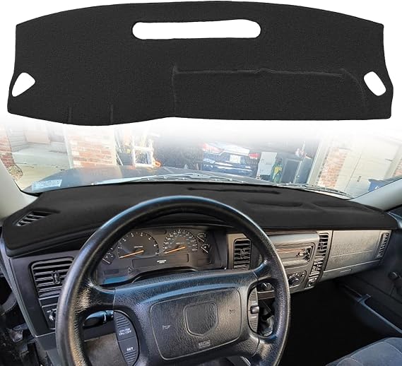 Dash Cover Mat Custom Fit for Dodge Dakota (Black) F297