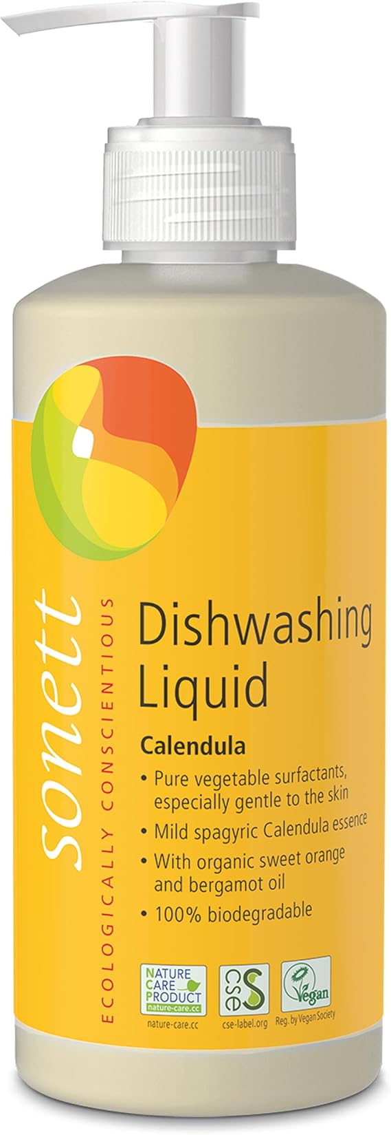 Sonett Organic Dishwashing Liquid (1 Count Calendula, 10 Fl.Oz) Certified Organically Grown