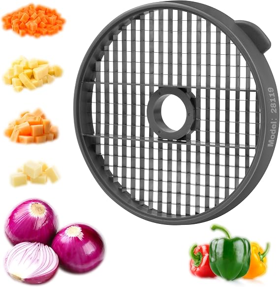#28119 Commercial Dicing Grid for Robot Coupe CL50 CL52 CL55 CL60 R2 R502 R602 R652 R752, 10mm x 10mm Precise Dice Grid Cut Replacement Grid Commercial Food Processors