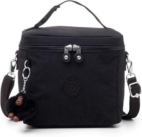 Kipling Womens Graham Lunch Bag, Reusable, Water Resistant, Nylon Insulated Tote, Black Tonal, One Size, (AC8233)