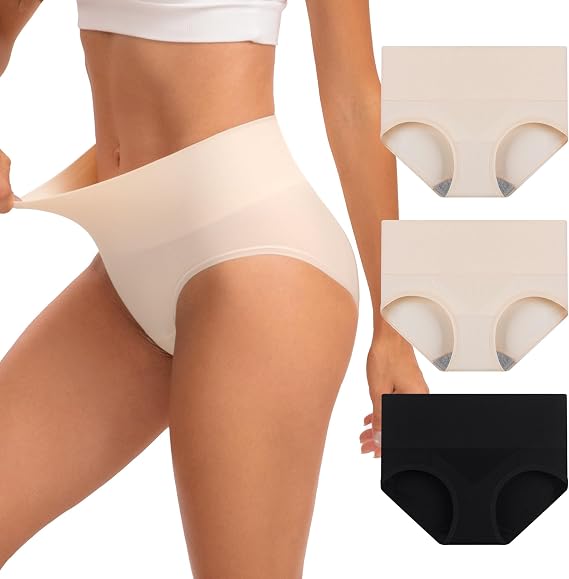 INNERSY Shapewear for Women Tummy Control Compression Panties 3-Pack