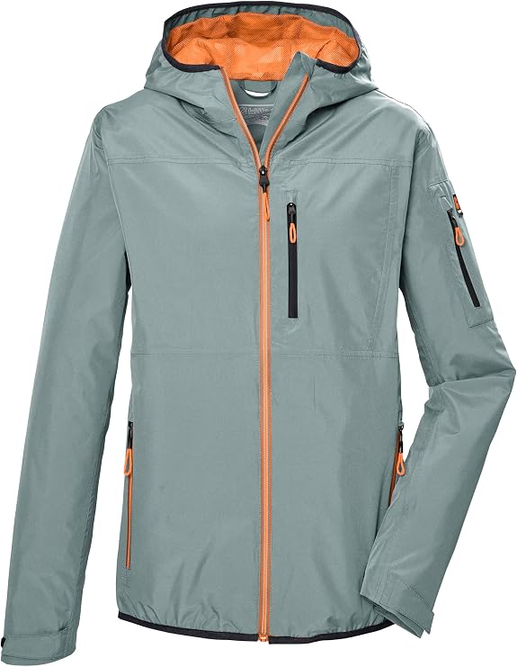 Killtec Men's Kos 110 Mn Jacket Functional Jacket / Lightweight Rain Jacket with Hood Packable