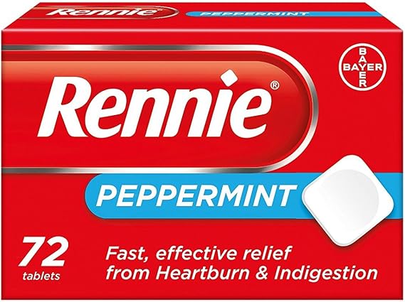 Rennie Peppermint 72 Tablets
