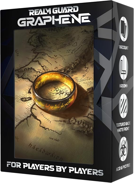 (The Ring) 100% Hand-Drawn 100ct Textured Matte TCG/MTG Card Art Sleeves by Realm Guard