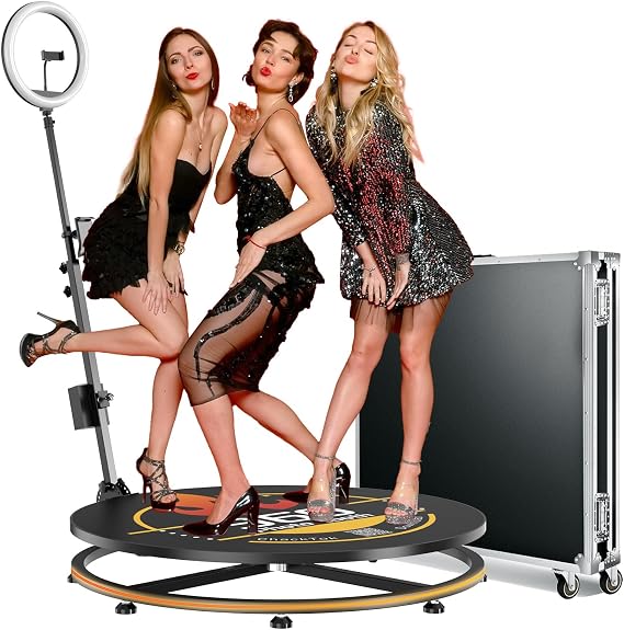 360 Photo Booth Machine, 31.5"/80CM, with Flight Case