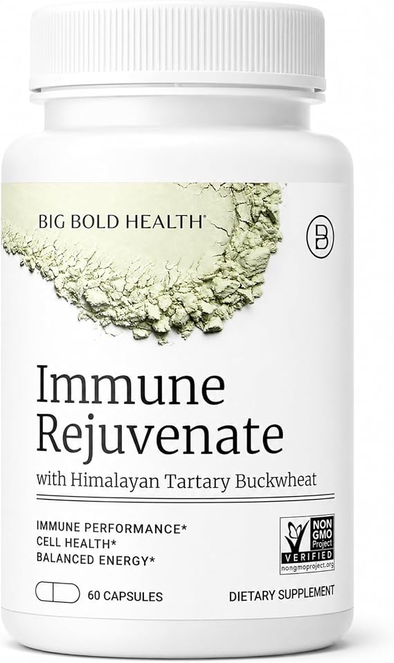 BIG BOLD HEALTH HTB Immune Rejuvenate - Himalayan Tartary Buckwheat - Polyphenols Supplement for Immune Support - Gluten Free, Dairy Free, Non-GMO Formula - 60 Vegetarian Capsules