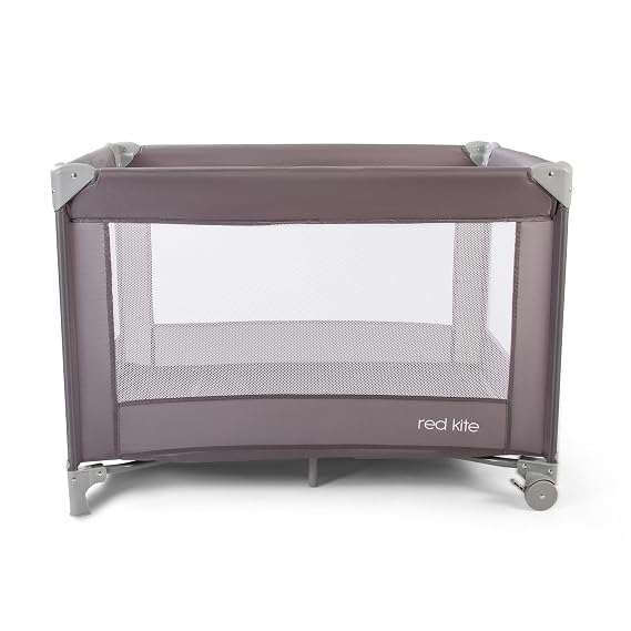 Red Kite Sleeptight Travel Cot (Grey)