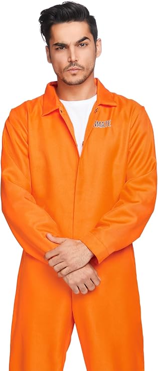 Leg Avenue Women's Prisoner Jumpsuit Jail Costume