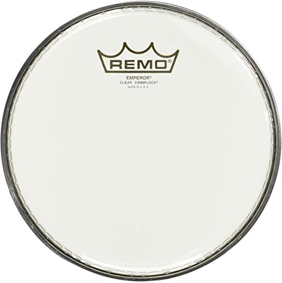Remo Clear Emperor Marching Tenor Head, 8 in BE-0308-MP Two-Ply Drumhead with Crimplock Hoop