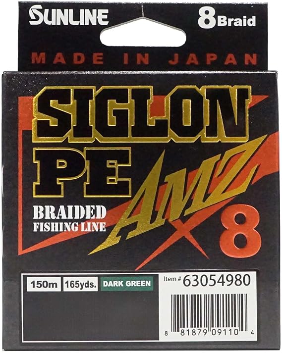 Sunline 63054984 Siglon PE AMZ 60lb Dark Green 165yd Dark Green 60lb