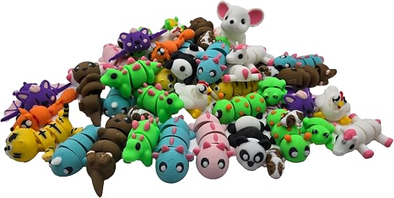 3D Printed Toys | Pocket Pets | Fidget Toys | Wiggly Animals | Articulating Dragons | Dragon Egg | Axolotls | Otters | Grab Bags (Tier 1 (See Photos))