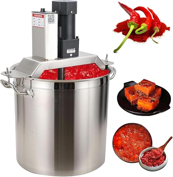Automatic Pan Stirrer, Automatic Food Mixer Featuring 4-Blade Mixing Scraper and Adjustable Speed, Multi-Purpose Stirring Machine for Soup Sauce Jam Seasoning in Kitchens