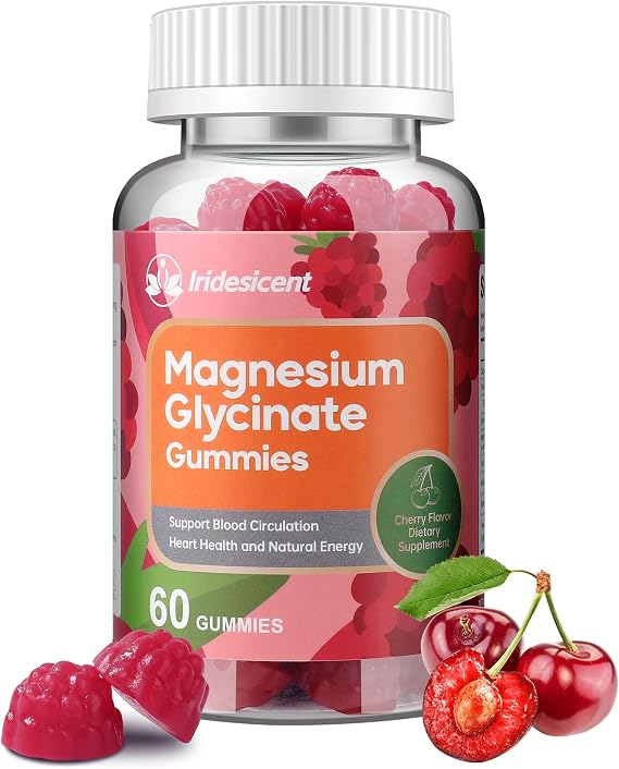 600mg Magnesium Glycinate Gummies, 60 Count