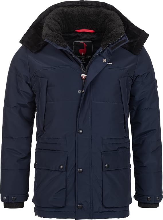 Höhenhorn Mangard Men's Winter Jacket Quilted Jacket Lined Winter Jacket Parka