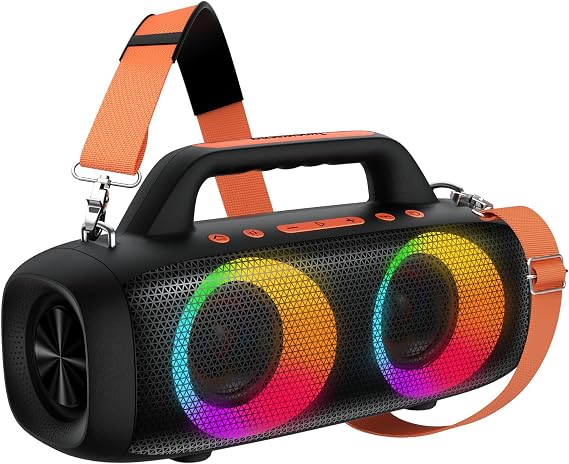 BassBloom Roar 1 Outdoor Bluetooth Speaker, IPX6 Waterproof,60W