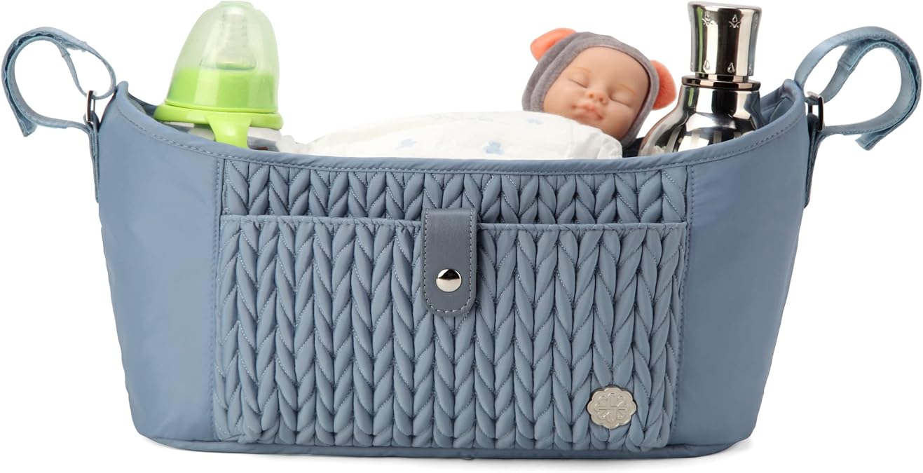 Universal Baby Stroller Organizer,Diaper Caddy Organizer with Adjustable Straps to Fits Nearly Any Strollers | Universal