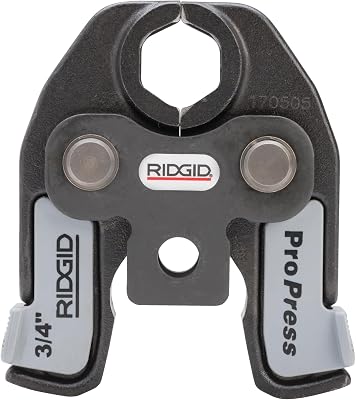 RIDGID 16963 34 ProPress Jaw for Compact Series Press Tools, Lightweight and Compact Press Tool Jaw for 34 Copper Press Connections, Pack of 1