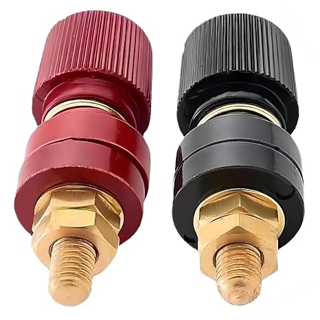 WWZMDiB Pure Copper Remote Battery Terminal Sbinding Post (2Pcs M6(1/4"))