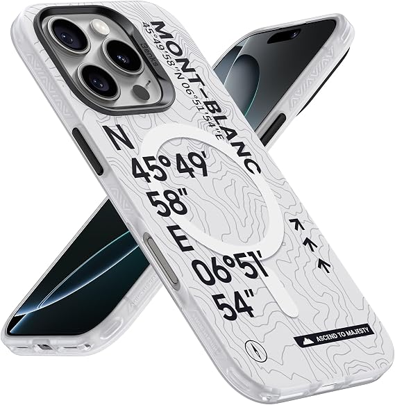 BENKS Mont Blanc Case for iPhone 16 Pro (6.3"), MagSafe Compatible, Military Drop Protection, Velvet-Soft Matte Finish, Scratch-Resistant Hard PC Back Cover, Slim Shockproof Design