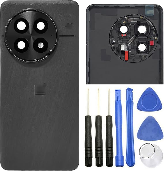 ubrokeifixit for OnePlus 13 CPH2655 Rear Back Glass Door Cover Replacement for OnePlus 13 CPH2655 CPH2653 PJZ110 CPH2649 6.82" 2024 (13-Black Eclipse)