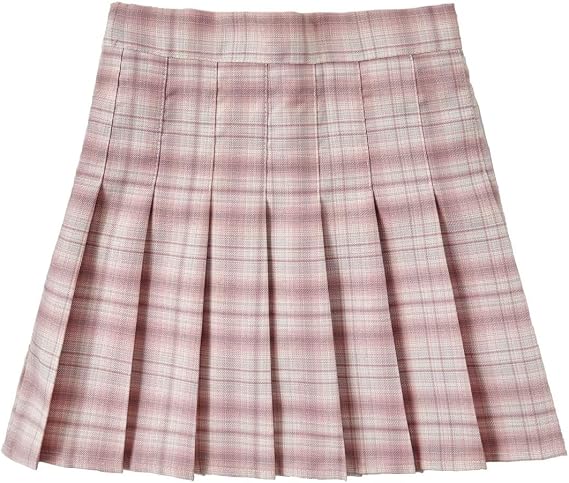 Pleated Mini Skirt High Waisted Tennis Skirts Skorts for Women Girls School Uniform Dress Cheer Skirt with Shorts,2T-4XL