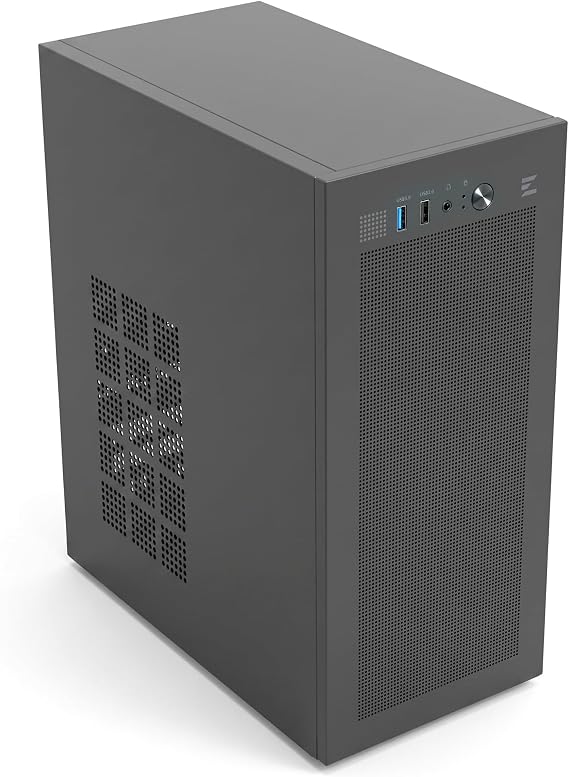 Zalman CUBIX Compact Micro-ATX MATX Mini ITX PC Case with 80mm Fan, Black
